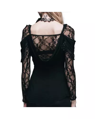 T-Shirt with Lace and Fringes from Devil Fashion Brand at €39.00