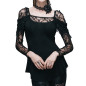 T-Shirt with Lace and Fringes T-Shirt with Lace and Fringes