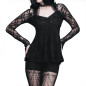 T-Shirt com Rosa e Renda T-Shirt com Rosa e Renda