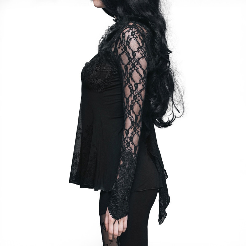 T-Shirt with Rose and Lace