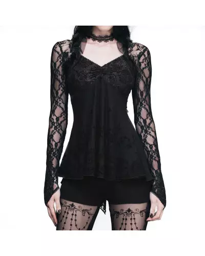 T-Shirt with Rose and Lace from Devil Fashion Brand at €67.00