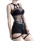 T-Shirt Long en Grille