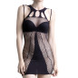T-Shirt Long en Grille