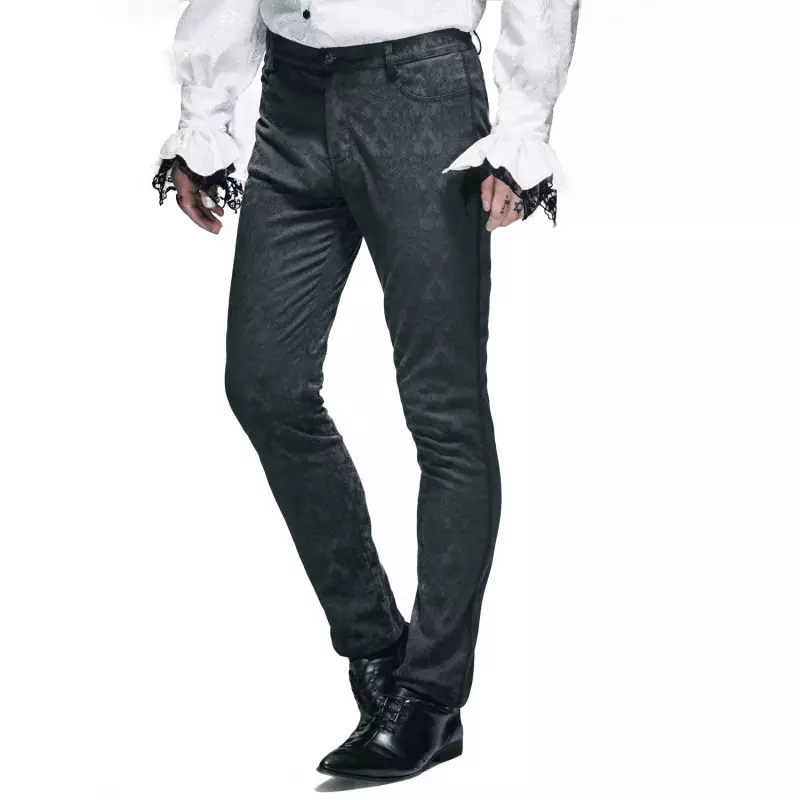 Black Elegant Pants for Men from Devil Fashion Brand at €52.50