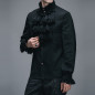 Chemise Noire avec Jabot pour Homme