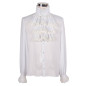 Camisa Blanca con Chorrera para Hombre