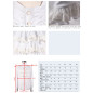 White Shirt with Ruffle Neck for Men