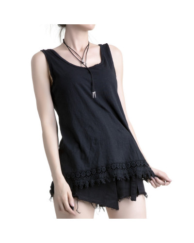 CAMISETA DE TIRANTES CON GUIPUR