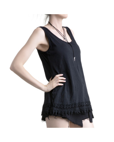 CAMISETA DE TIRANTES CON GUIPUR