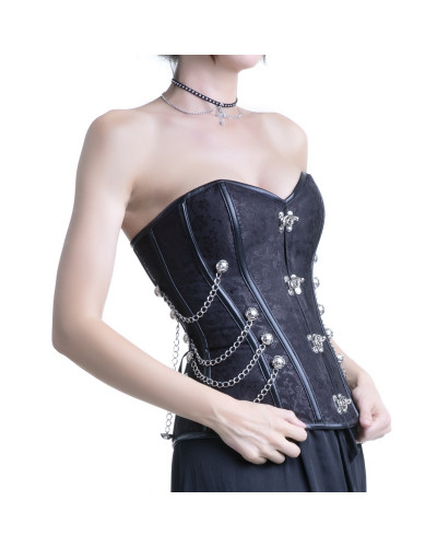 Corset Varillas Metal Brocado