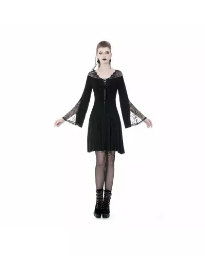 Kleid mit Spitze und Schnürung der Dark in love-Marke für 47,50 €