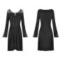 Robe avec Dentelle et Croisé