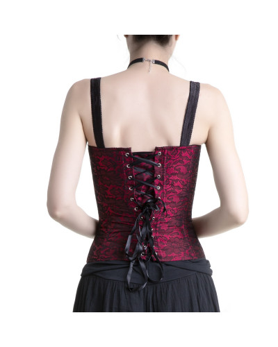 Corset Rojo y Negro