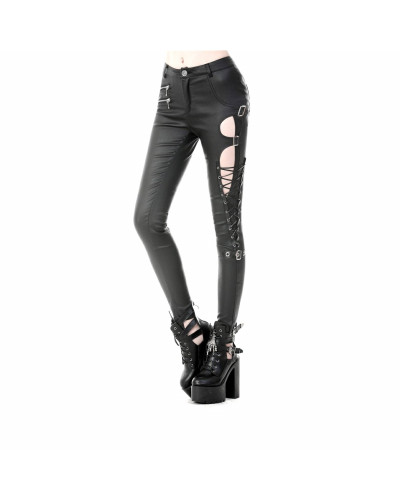 pantalon gotico de polipiel