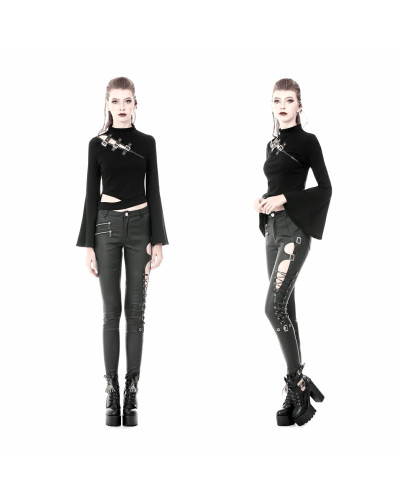 pantalon gotico de polipiel