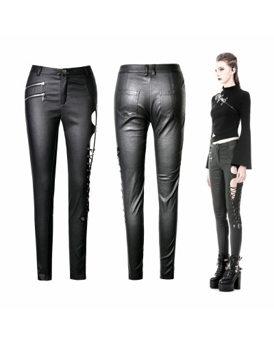 pantalon gotico de polipiel