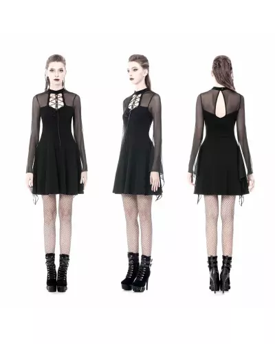 Kleid mit Tüllärmeln der Dark in love-Marke für 47,90 €