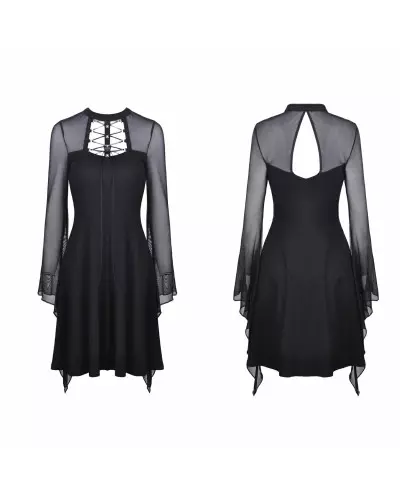Kleid mit Tüllärmeln der Dark in love-Marke für 47,90 €