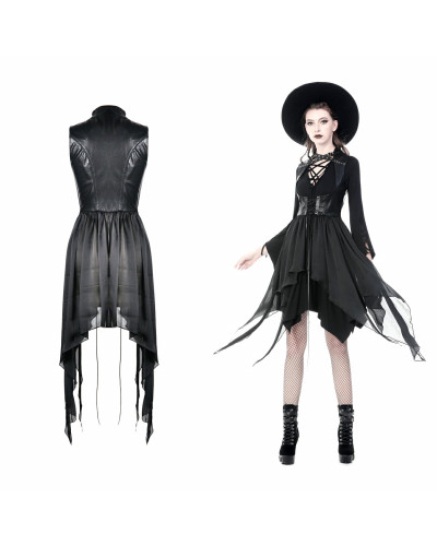 vestido corto con cinturon tipo corset
