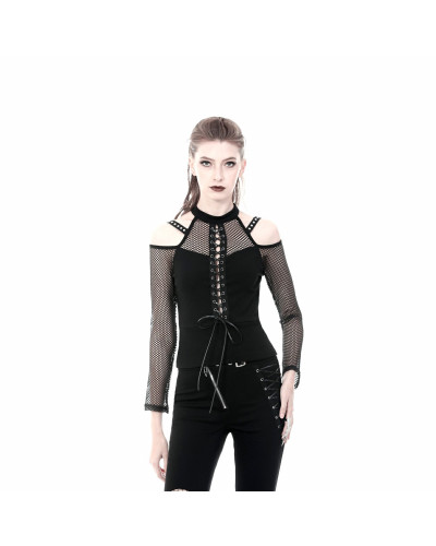 camiseta con rejilla