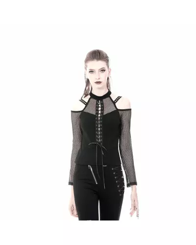 T-Shirt with Mesh from Dark in Love Brand at €35.00