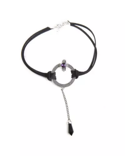 Choker with Ring and Violet Stone from Crazyinlove Brand at €9.00