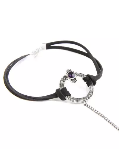 Choker with Ring and Violet Stone from Crazyinlove Brand at €9.00