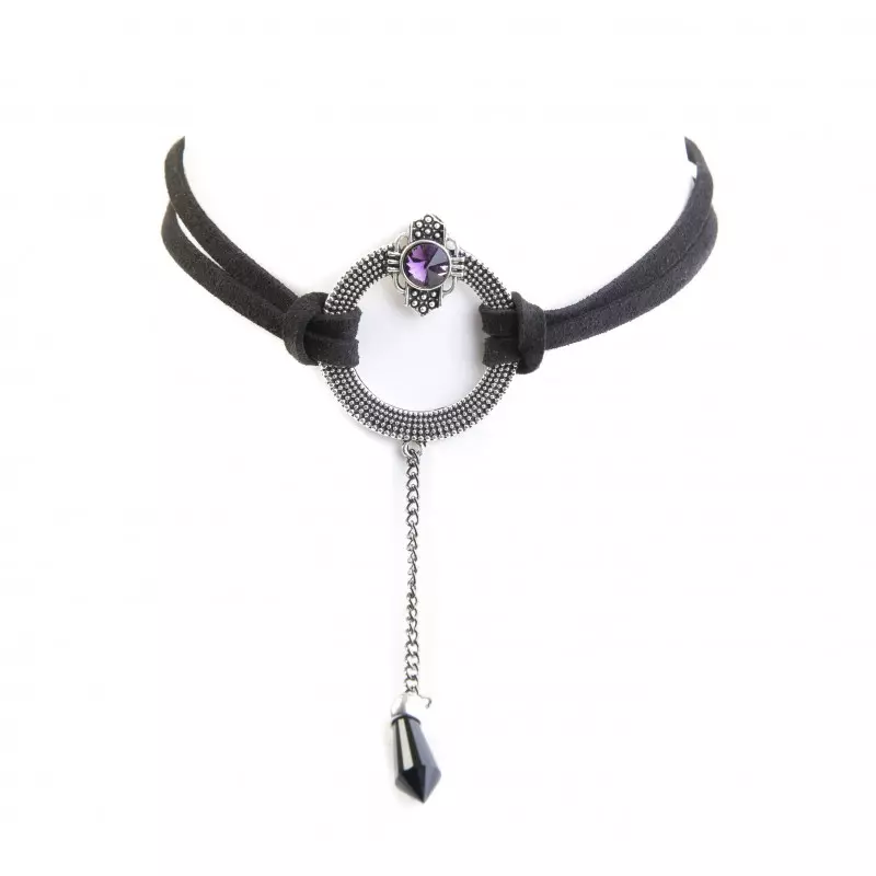 Choker with Ring and Violet Stone from Crazyinlove Brand at €9.00