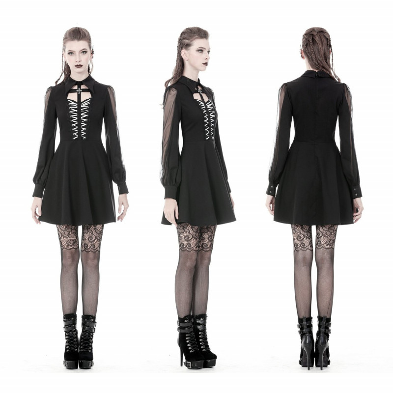 Short Dress with Lacing