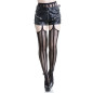 Mesh Tights with Stripes