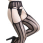 Mesh Tights with Stripes