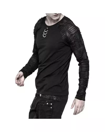 T-Shirt Rasgada para Homem da Marca Punk Rave por 39,00 €