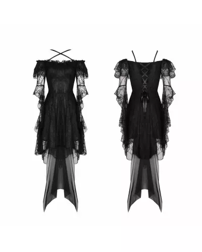 Kleid mit Spitze und Tüll der Dark in love-Marke für 71,00 €