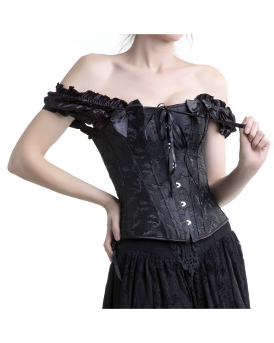 Corset Bordado Con Mangas