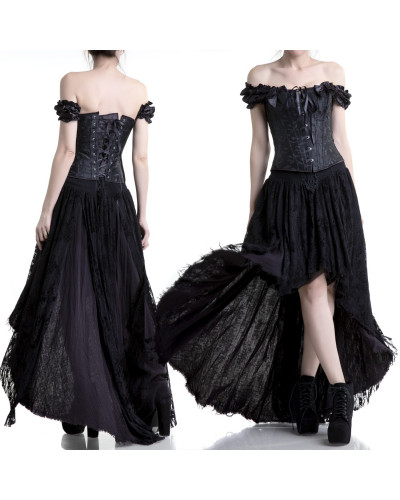 Corset Bordado Con Mangas estilo Tienda de Corsets