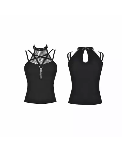 T-Shirt with Straps and Mesh from Dark in love Brand at €33.90