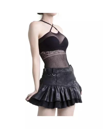 Elastic Gothic T-Shirt Made of Mesh from Style Brand at €7.50