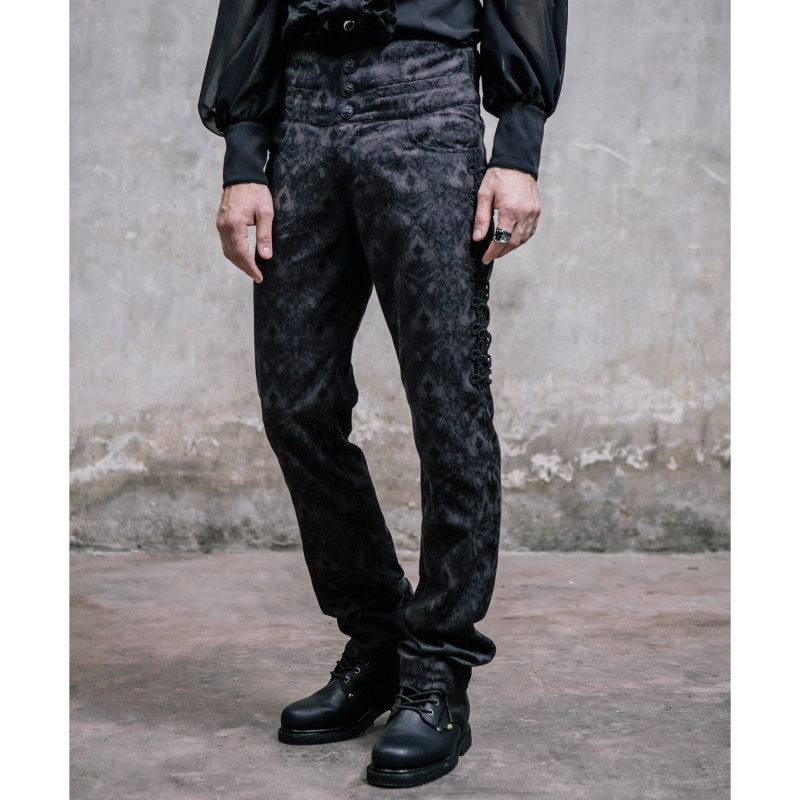 Pants with Guipure for Men
