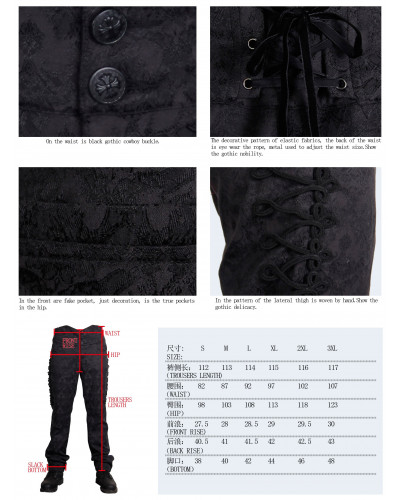PANTALÓN NEGRO HOMBRE