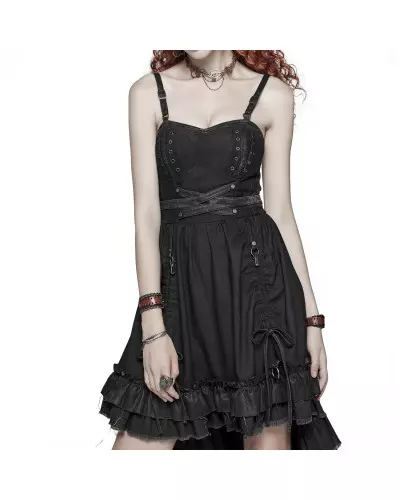 Schwarzes Kleid der Punk Rave-Marke für 109,90 €