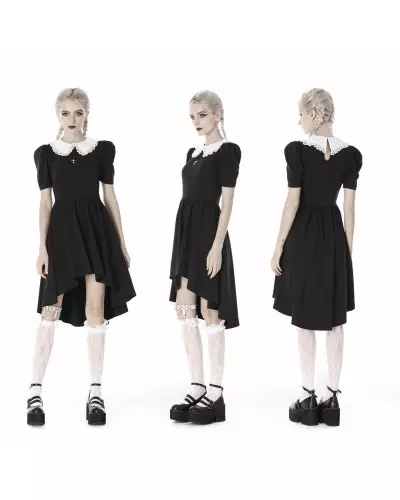 Kleid mit Kreuz und Weißem Kragen der Dark in Love-Marke für 53,50 €