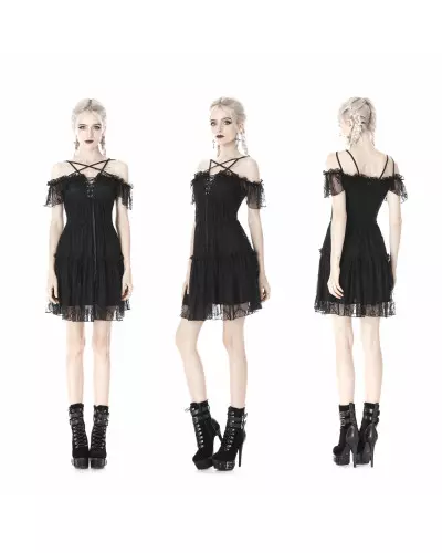 Robe Noire avec Dentelle de la Marque Dark in Love à 47,90 €