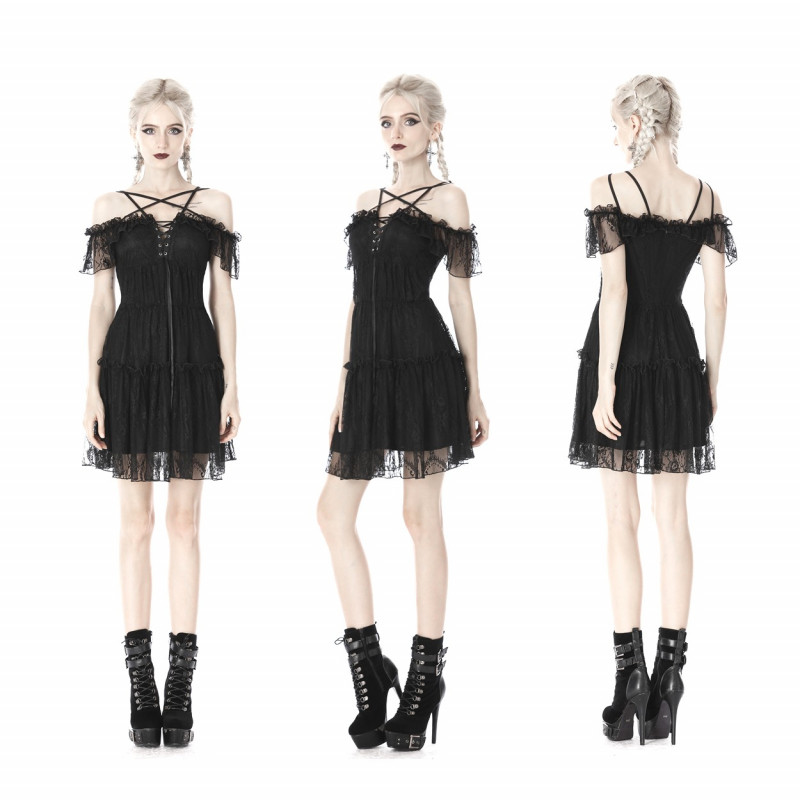 Vestido Preto com Renda