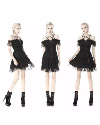 Robe Noire avec Dentelle de la Marque Dark in Love à 47,90 €