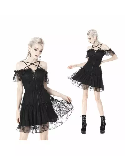 Robe Noire avec Dentelle de la Marque Dark in Love à 47,90 €