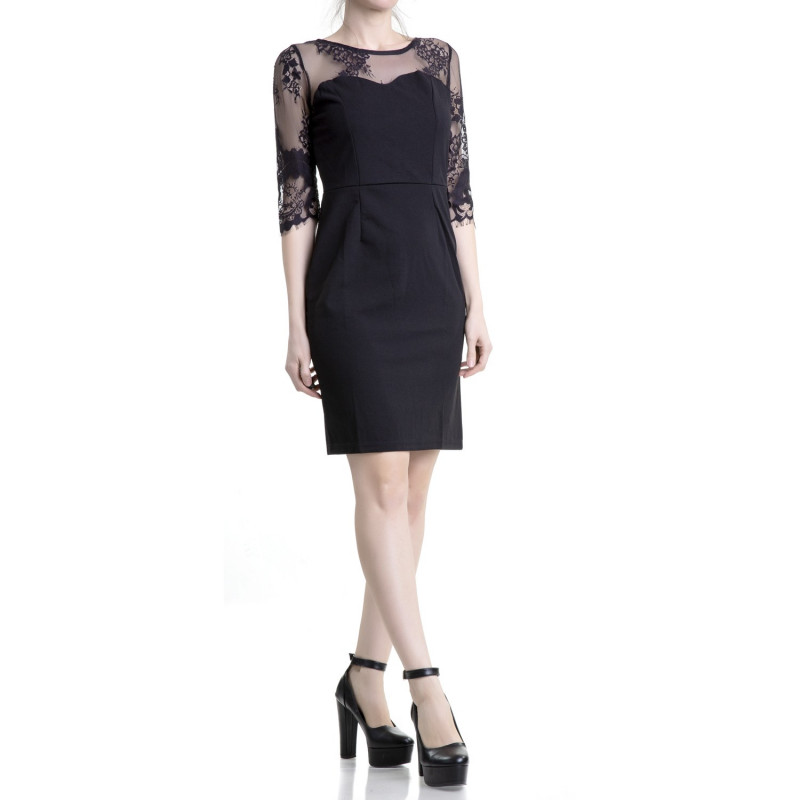 Robe Tube avec Dentelle