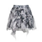 Gray and Black Mini Skirt Gray and Black Mini Skirt