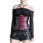 Black and Red Underbust Corset