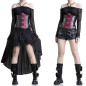 Black and Red Underbust Corset