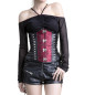 Black and Red Underbust Corset